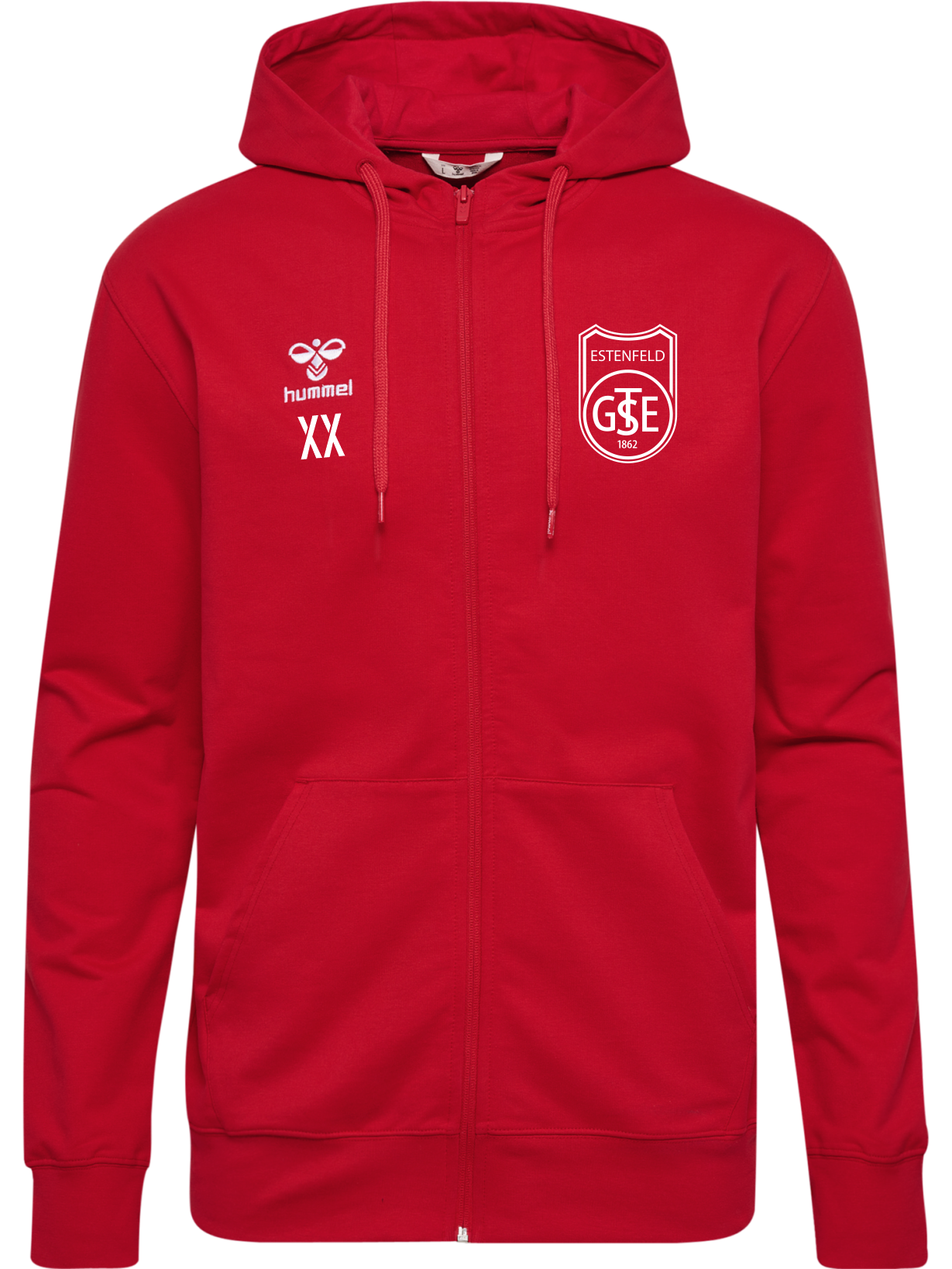 HMLGO 2.0 ZIP HOODIE rot