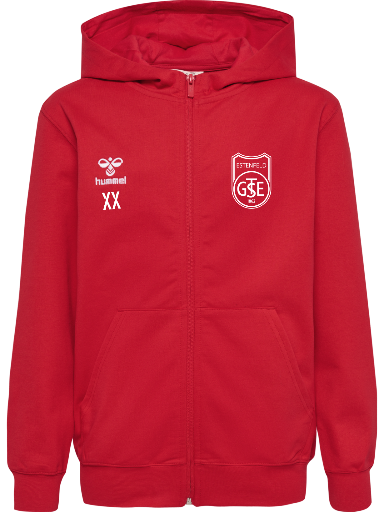 HMLGO 2.0 ZIP HOODIE rot Kids