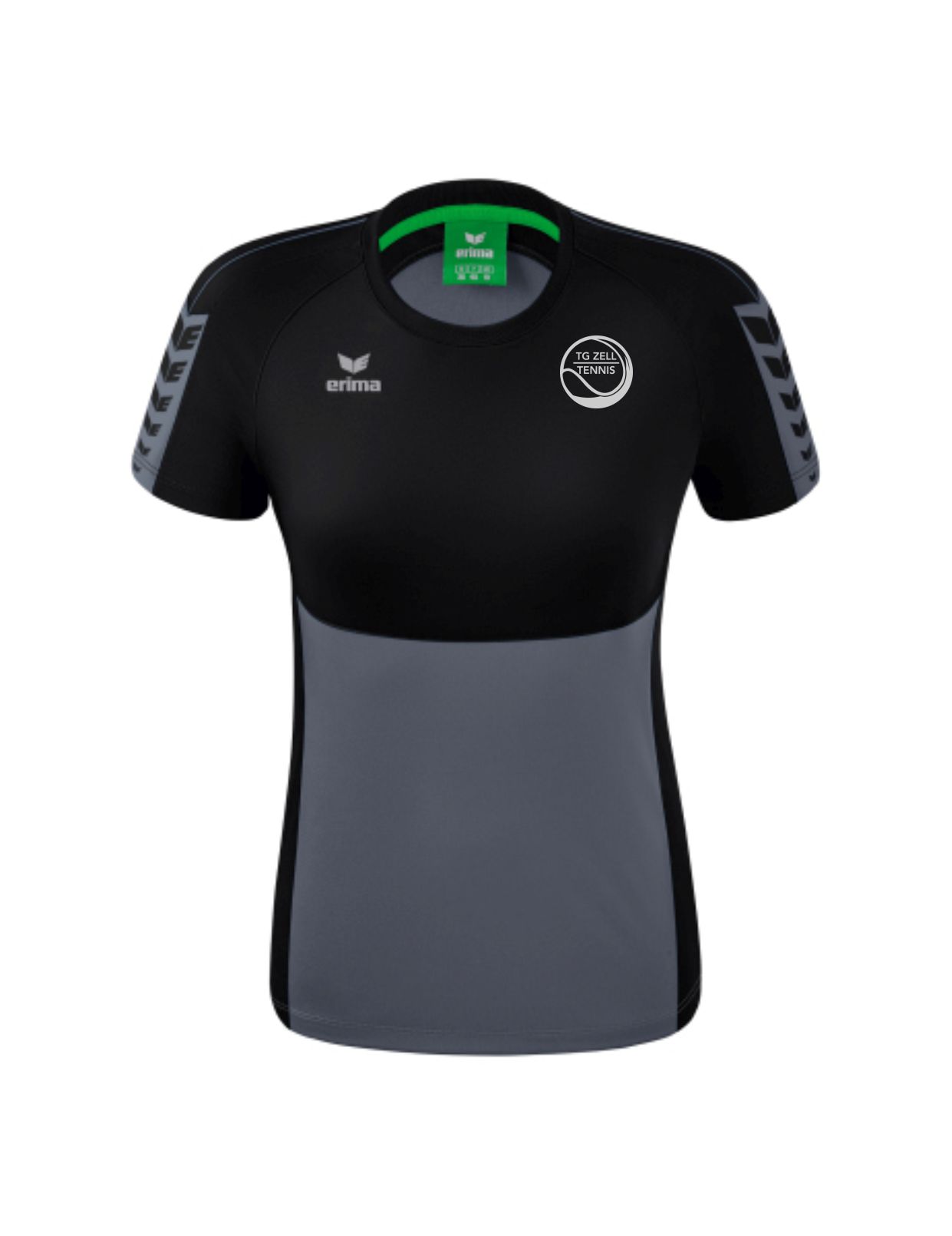 SIX WINGS T-Shirt Damen grau schwarz