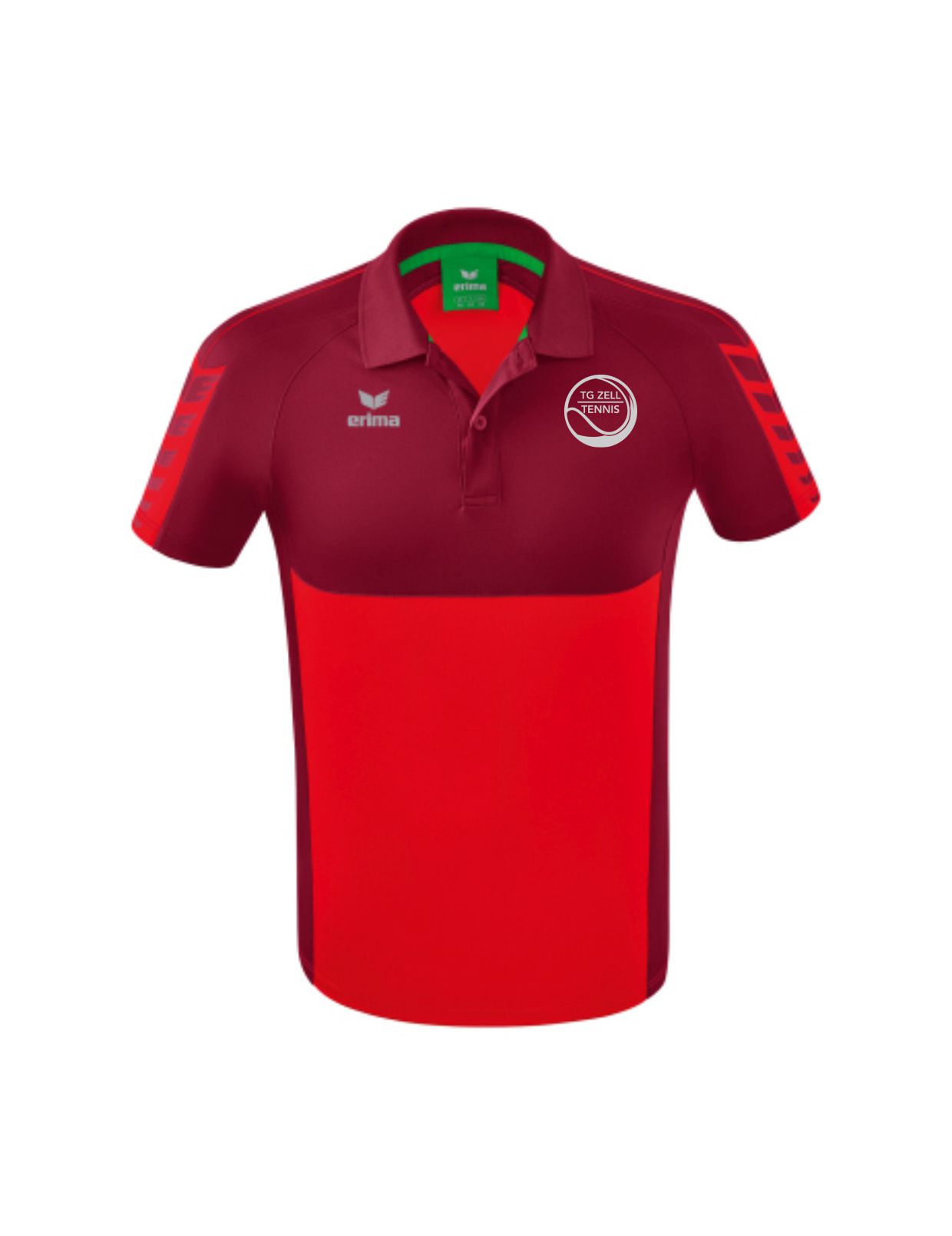 SIX WINGS Poloshirt Herren rot