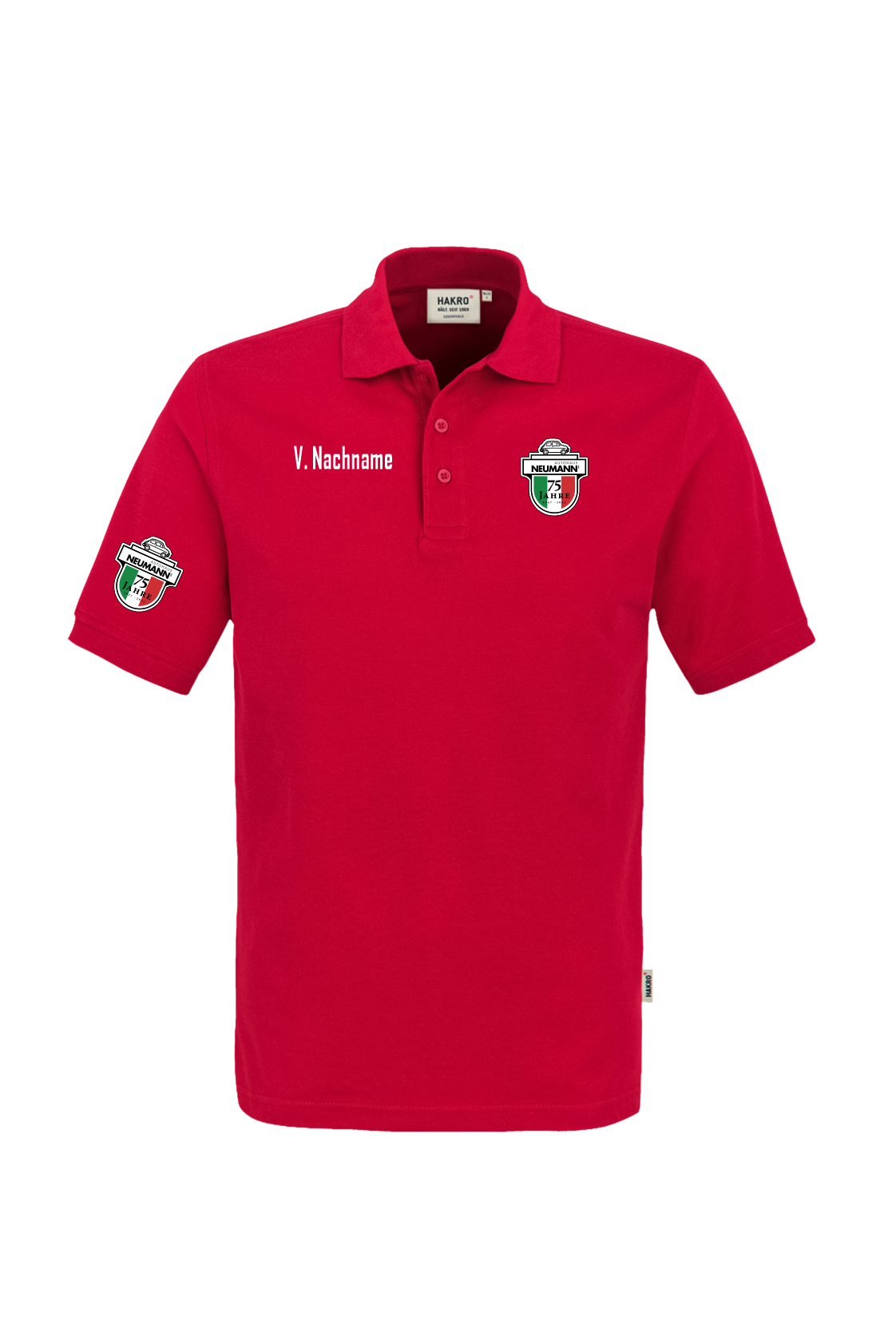 Hakro Polo Shirt Männer rot