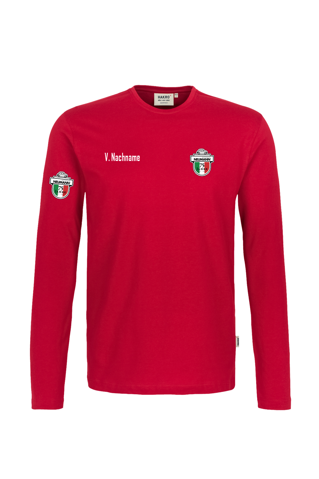 Hakro Langarmshirt AH rot