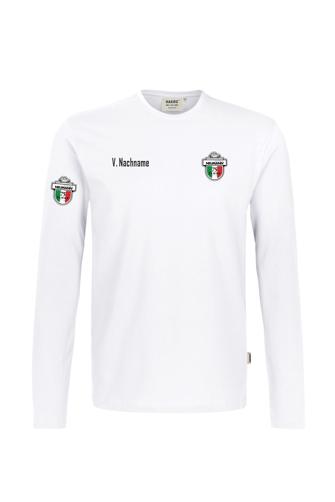 Hakro Langarmshirt AH weiß