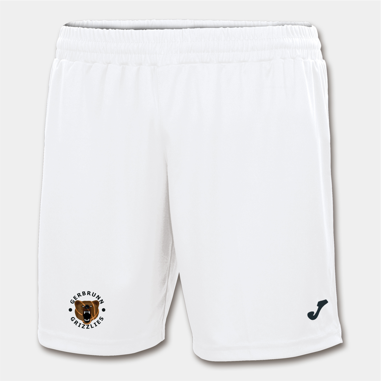 Kurze Basketballshort Treviso 40 cm weiß