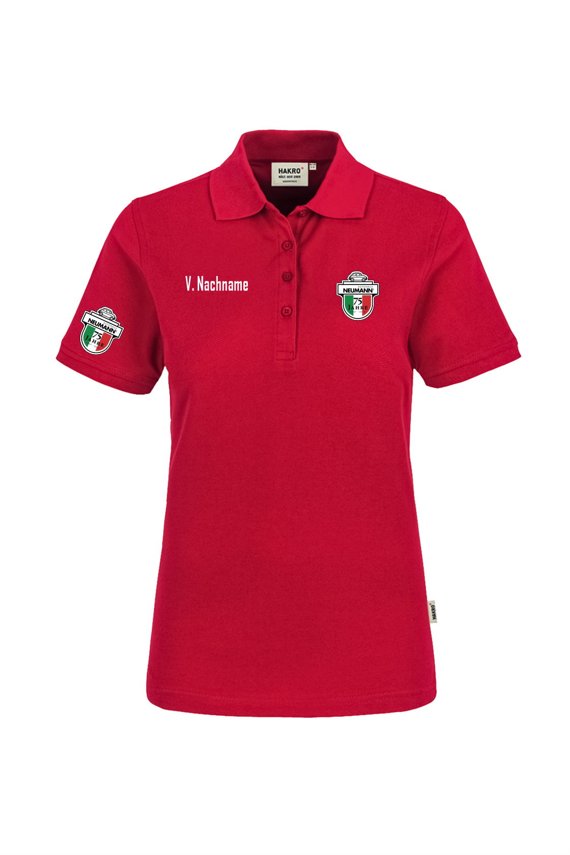 Hakro Polo Shirt Frauen rot
