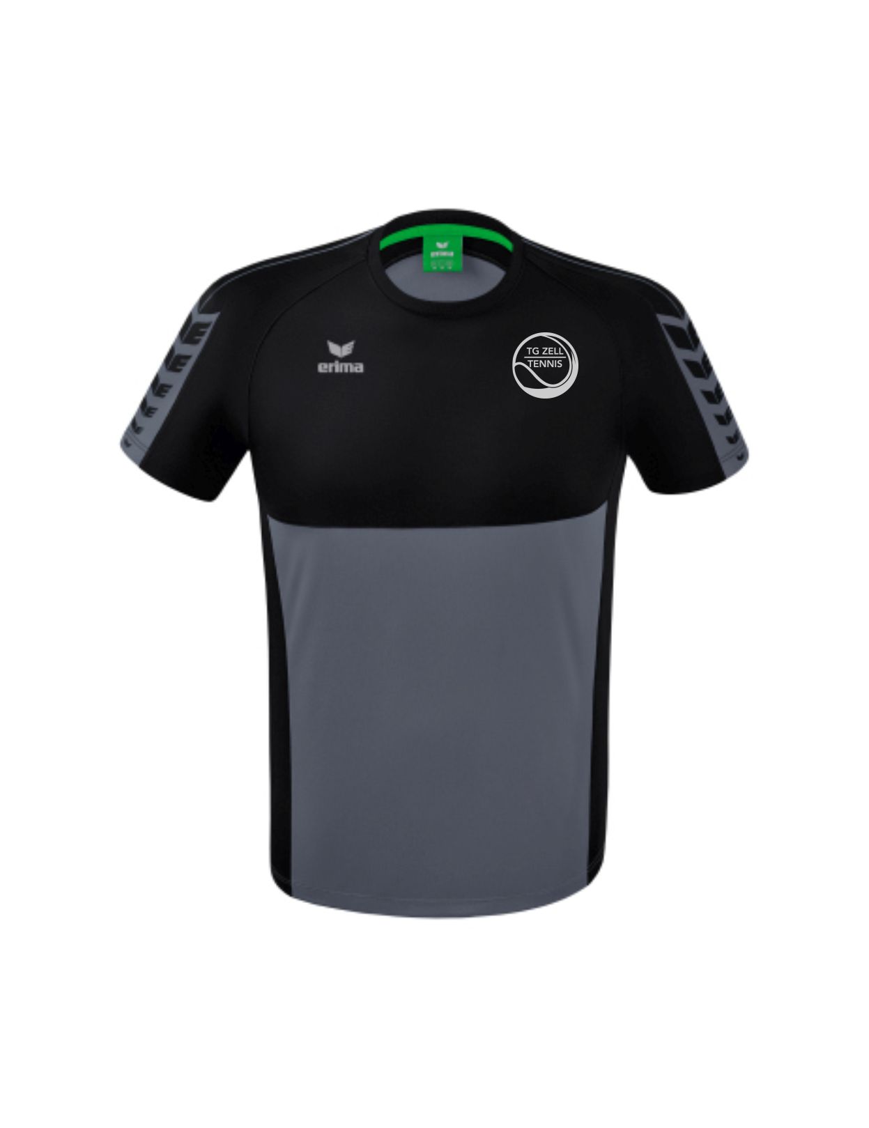 SIX WINGS T-Shirt Herren und Kinder grau schwarz